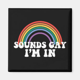 Gay Pride LGBT Geluiden Regenboog Gay Ik Ben In Magneet