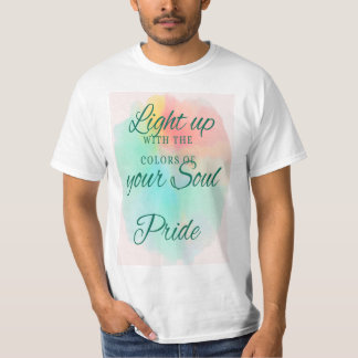 Gay Pride LGBT Kleur Typo Custom Zwart T-shirt