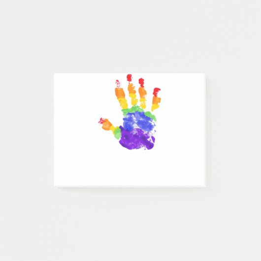 Gay Pride LGBT Lesbian Rainbow Flag Post-it® Notes (Voorkant)