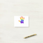 Gay Pride LGBT Lesbian Rainbow Flag Post-it® Notes (Op bureau)