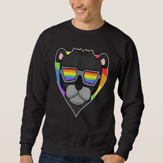 Gay Pride LGBT Rainbow - Black panther - LGBT Hear Trui (Voorkant)