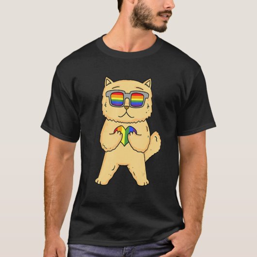 Gay Pride LGBT Rainbow - Cat Breed Persian - LGBT T-shirt (Voorkant)