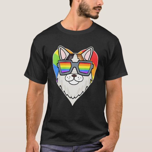 Gay Pride LGBT Rainbow - Cat Breed Turkey Van - L T-shirt (Voorkant)