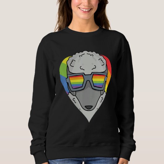 Gay Pride LGBT Rainbow - Dog Breed Poodle - LGBT H Trui (Voorkant)