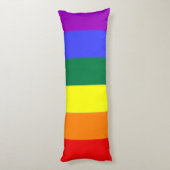 Gay Pride LGBT Rainbow Flag Lichaamskussen (Achterkant (Verticaal))