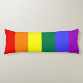 Gay Pride LGBT Rainbow Flag Lichaamskussen (Voorkant)
