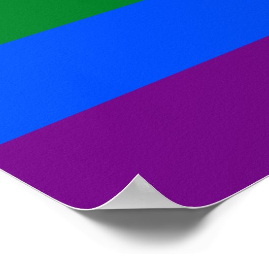 Gay Pride LGBT Rainbow Flag Poster (Hoek)