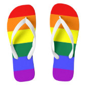 Gay Pride LGBT Rainbow Flag Teenslippers (Voetbed)