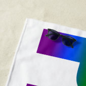 Gay Pride LGBT Rainbow Flag Typografie LGBTQ Strandlaken (In situ)