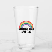 Gay Pride LGBT Rainbow-geluiden die ik binnen ben Glas (Voorkant)