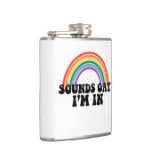 Gay Pride LGBT Rainbow-geluiden die ik binnen ben Heupfles (Rechts)