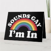 Gay Pride LGBT Rainbow-geluiden die ik binnen ben Kaart (Voorkant)