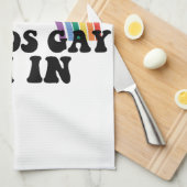 Gay Pride LGBT Rainbow-geluiden die ik binnen ben Theedoek (Quarter Fold)