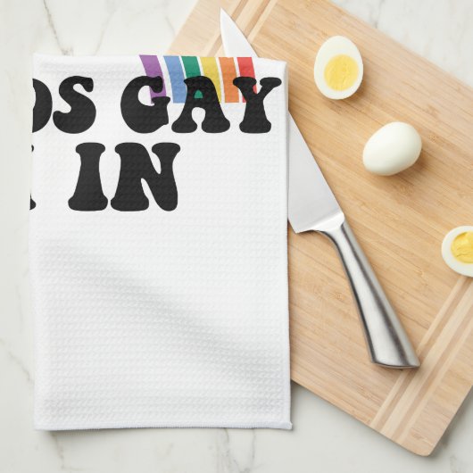 Gay Pride LGBT Rainbow-geluiden die ik binnen ben Theedoek (Quarter Fold)