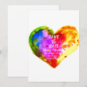 Gay Pride LGBT Rainbow huwelijkshuwelijk Kaart (Voorkant / Achterkant)