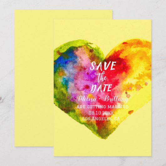 Gay Pride LGBT Rainbow huwelijkshuwelijk Kaart (Voorkant / Achterkant)