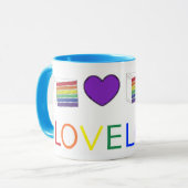 Gay Pride LGBT Rainbow Layer Cke Slice Mok (Voorkant links)