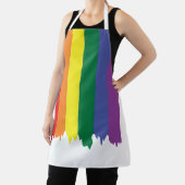 Gay Pride LGBT Rainbow Paint Schort (Insitu)