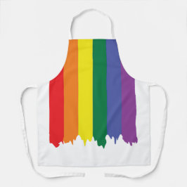 Gay Pride LGBT Rainbow Paint Schort