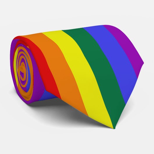 Gay Pride LGBT Rainbow Stropdas (Opgerold)