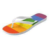 Gay Pride LGBT Rainbow Teenslippers (Schuin)