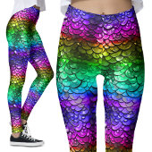 Gay Pride LGBT Rainbow Wet Look Zeemeermin Staart Leggings