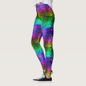 Gay Pride LGBT Rainbow Wet Look Zeemeermin Staart Leggings (Links)