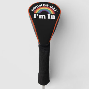 Gay Pride LGBT Regenboog Geluiden Gay Ik Ben In  Golfheadcover