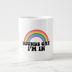 Gay Pride LGBT Regenboog Geluiden Gay Ik Ben In Grote Koffiekop