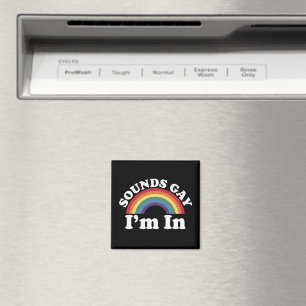 Gay Pride LGBT Regenboog Geluiden Gay Ik Ben In  Magneet