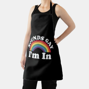 Gay Pride LGBT Regenboog Geluiden Gay Ik Ben In  Schort