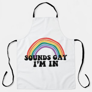 Gay Pride LGBT Regenboog Geluiden Gay Ik Ben In  Schort