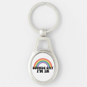 Gay Pride LGBT Regenboog Geluiden Gay Ik Ben In  Sleutelhanger