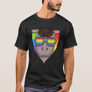 Gay Pride LGBT Regenboog - Paard - LGBT Hart Dier T-shirt
