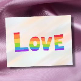 Gay Pride LGBT regenboogvlag Liefde LGBTQ Briefkaart