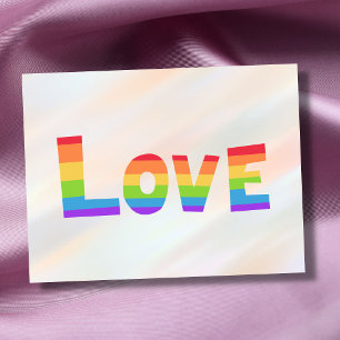 Gay Pride LGBT regenboogvlag Liefde LGBTQ Briefkaart
