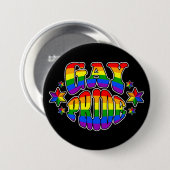 Gay Pride: LGBT Ronde Button 7,6 Cm (Voorkant /achterkant)