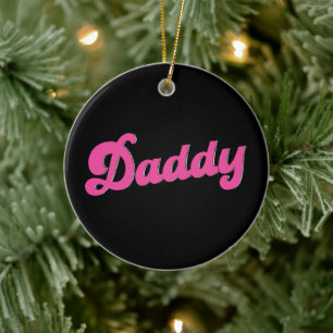Gay Pride LGBT Roze Beer Gay Daddy  Keramisch Ornament