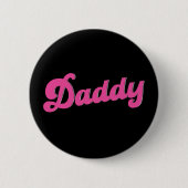 Gay Pride LGBT Roze Beer Gay Daddy Ronde Button 5,7 Cm (Voorkant)