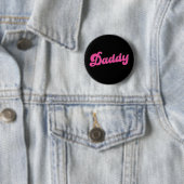 Gay Pride LGBT Roze Beer Gay Daddy Ronde Button 5,7 Cm (In situ)