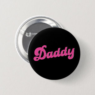 Gay Pride LGBT Roze Beer Gay Daddy  Ronde Button 5,7 Cm