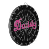 gay pride lgbt roze Beer gay papa Dartbord (Voorkant Links)