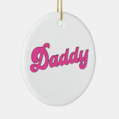 gay pride lgbt roze Beer gay papa Keramisch Ornament (Rechts)