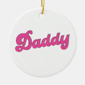 gay pride lgbt roze Beer gay papa Keramisch Ornament (Voorkant)