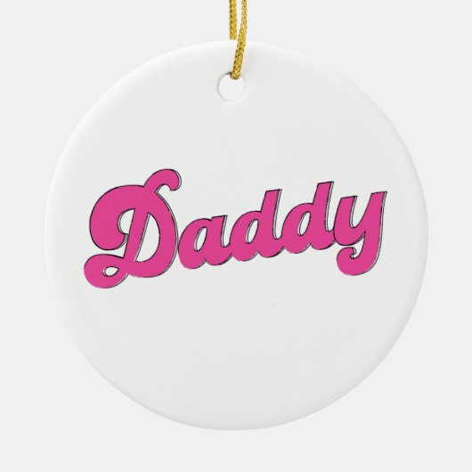 gay pride lgbt roze Beer gay papa Keramisch Ornament (Voorkant)