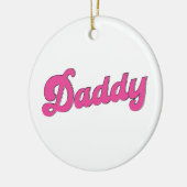 gay pride lgbt roze Beer gay papa Keramisch Ornament (Links)