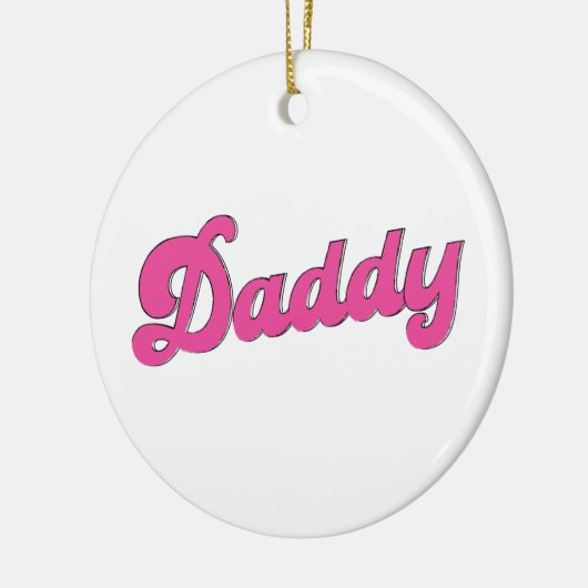 gay pride lgbt roze Beer gay papa Keramisch Ornament (Links)
