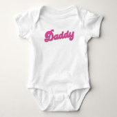 gay pride lgbt roze Beer gay papa Romper (Voorkant)