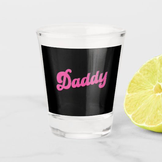 gay pride lgbt roze Beer gay papa Shot Glas (Voorkant)