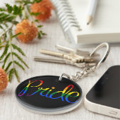 Gay PRIDE LGBT-sleutelhanger Sleutelhanger (Voorkant Rechts)
